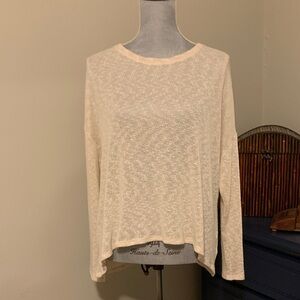 Open Back Sweater with Crochet Lace Details